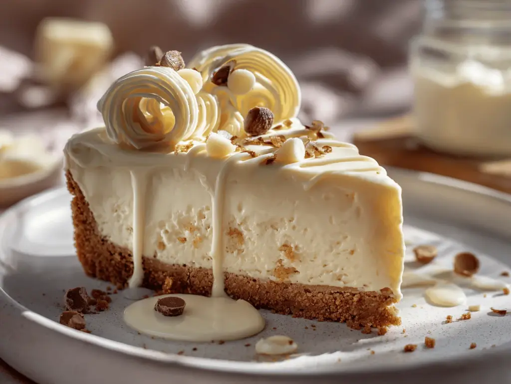 white chocolate mud pie - featured image