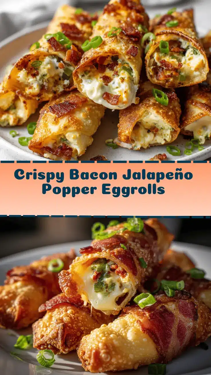 bacon jalapeño popper eggrolls recipe