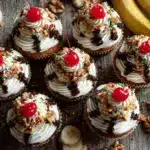 banana split sundae cupcakes - featured image