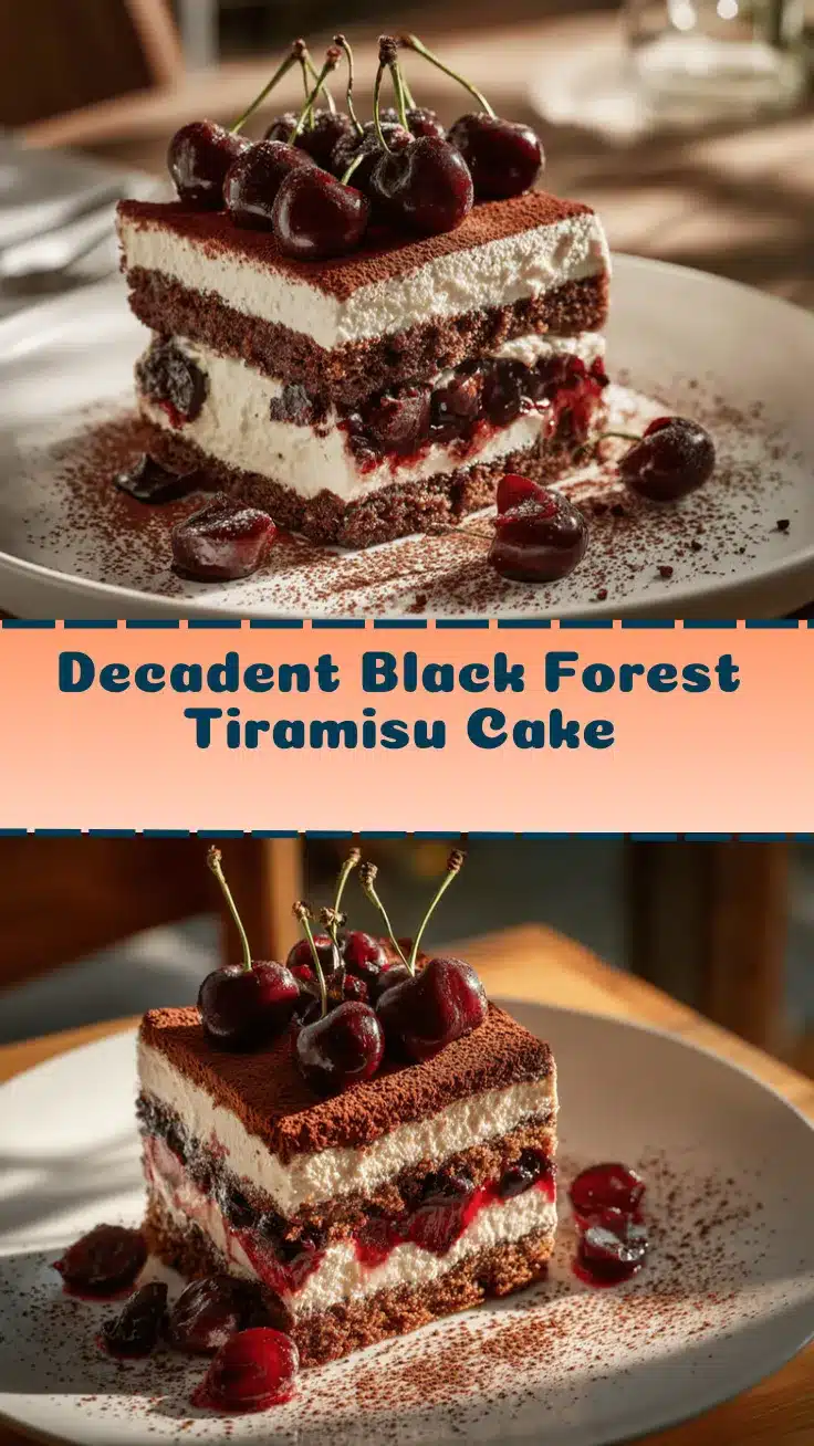 Black Forest Tiramisu Cake recipe