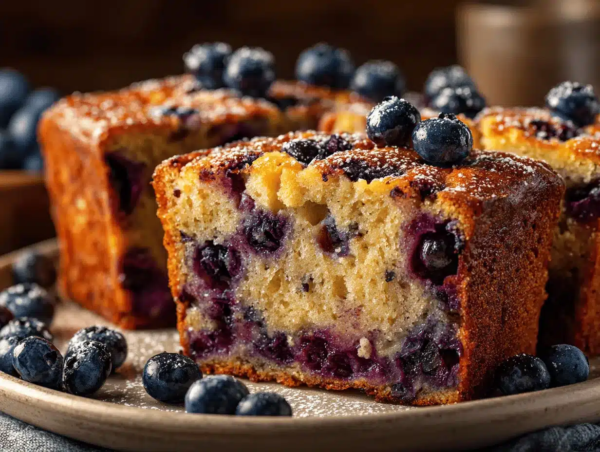 blueberry banana bread preparation steps