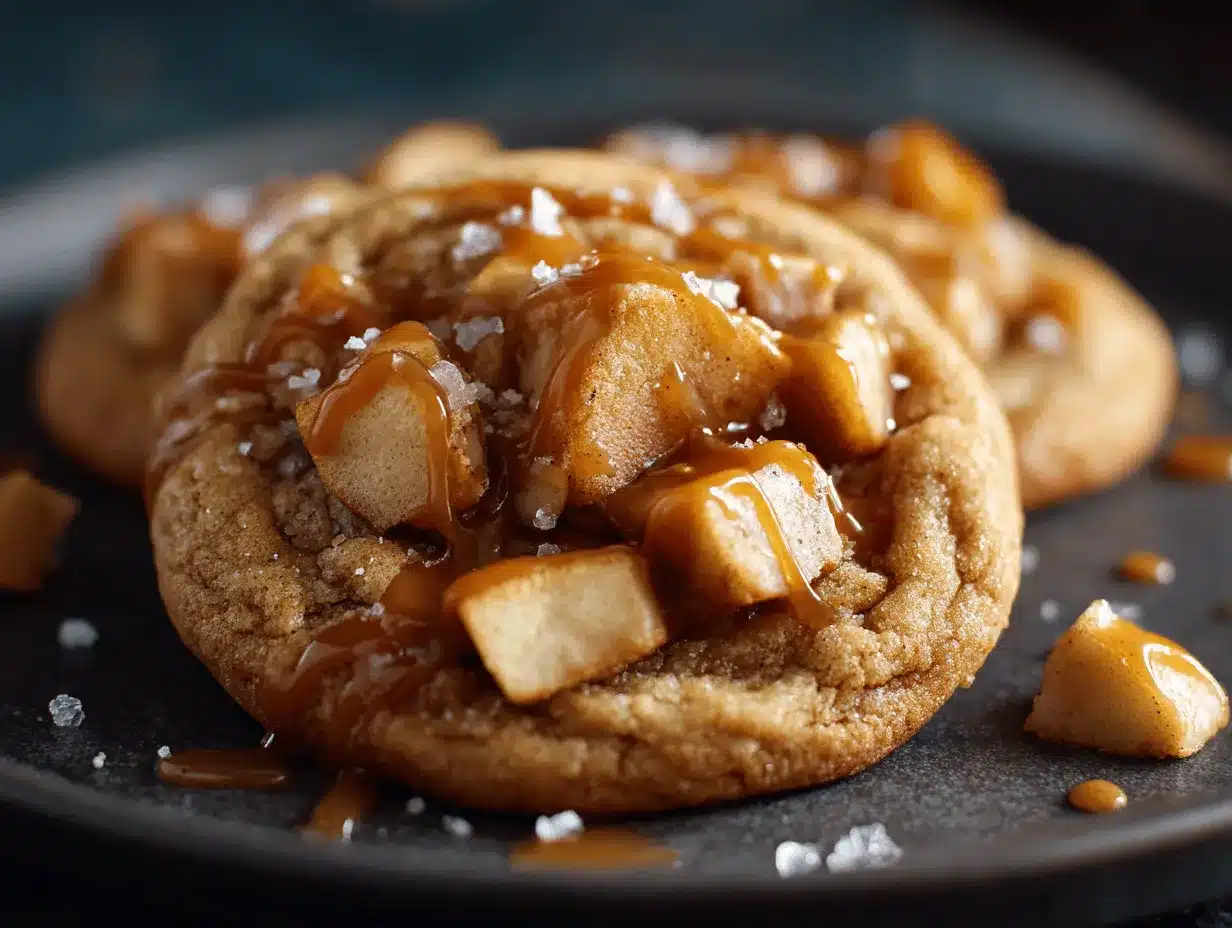 caramel apple cookies preparation steps