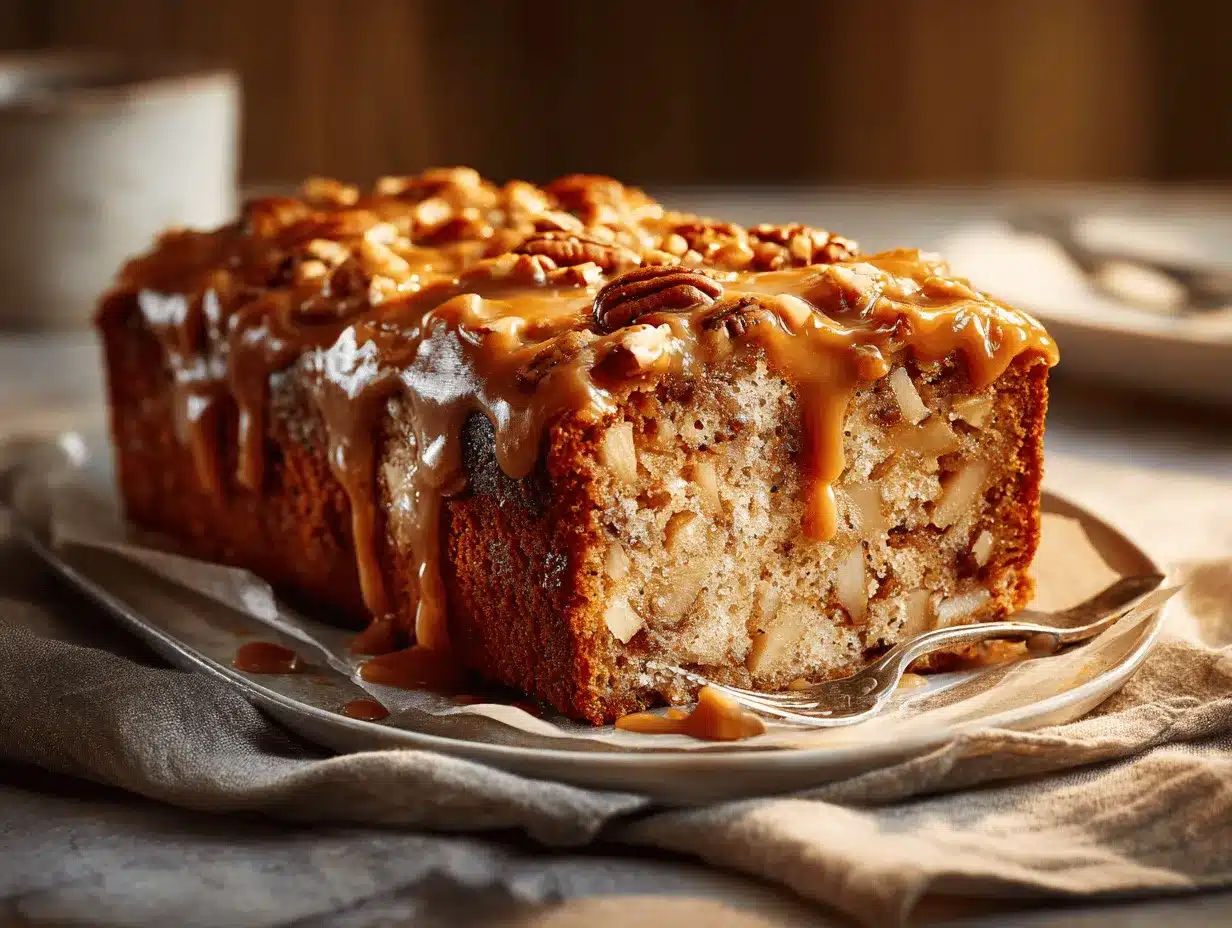Caramel Apple Pecan Tornado Cake preparation steps