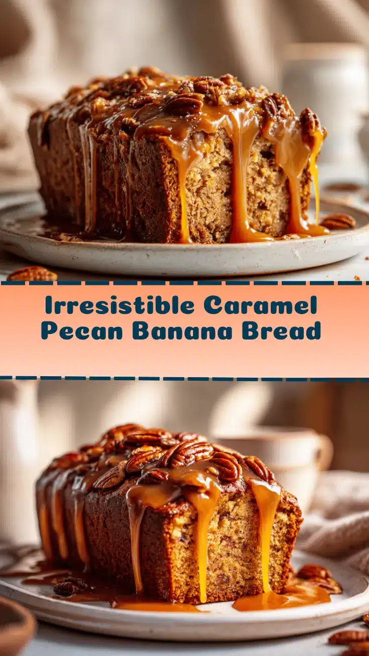 caramel pecan banana bread recipe