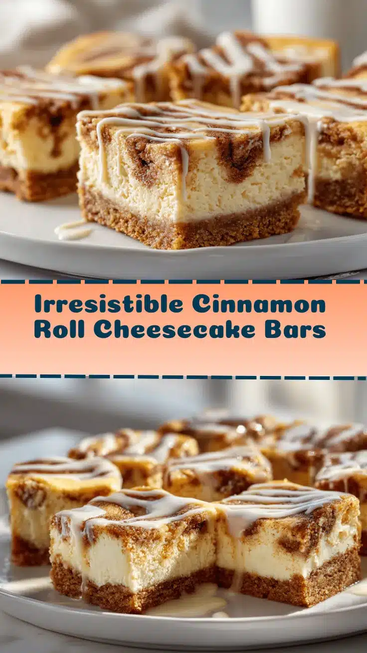 cinnamon roll cheesecake bars recipe