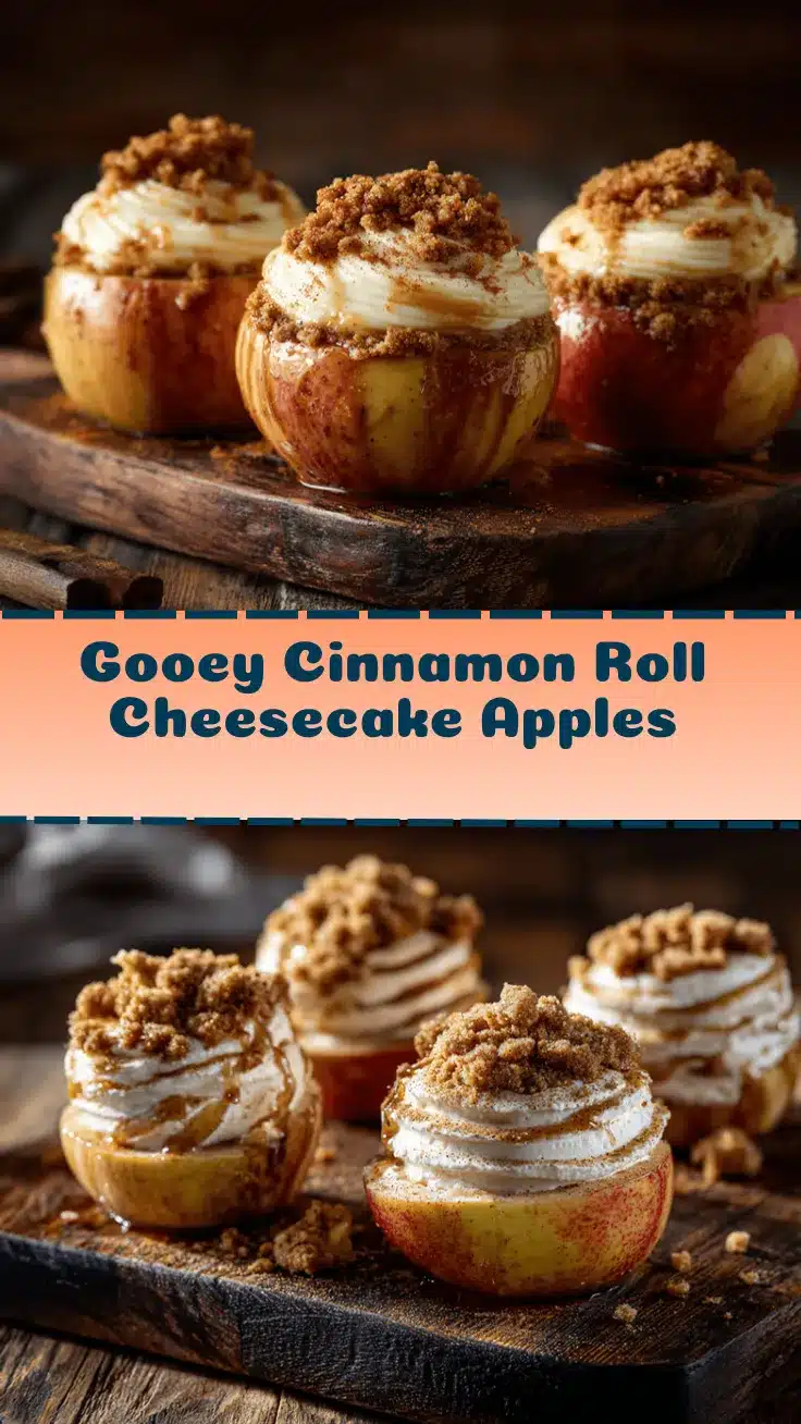 cinnamon roll cheesecake stuffed baked apples recipe