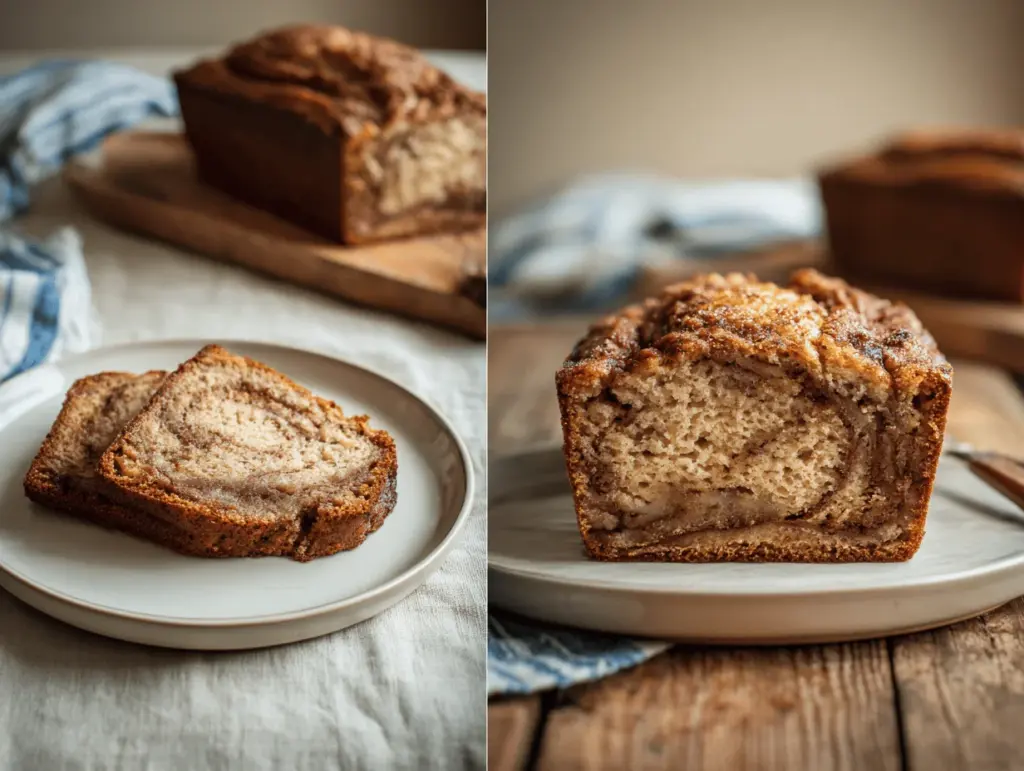 cinnamon swirl banana bread - featured image