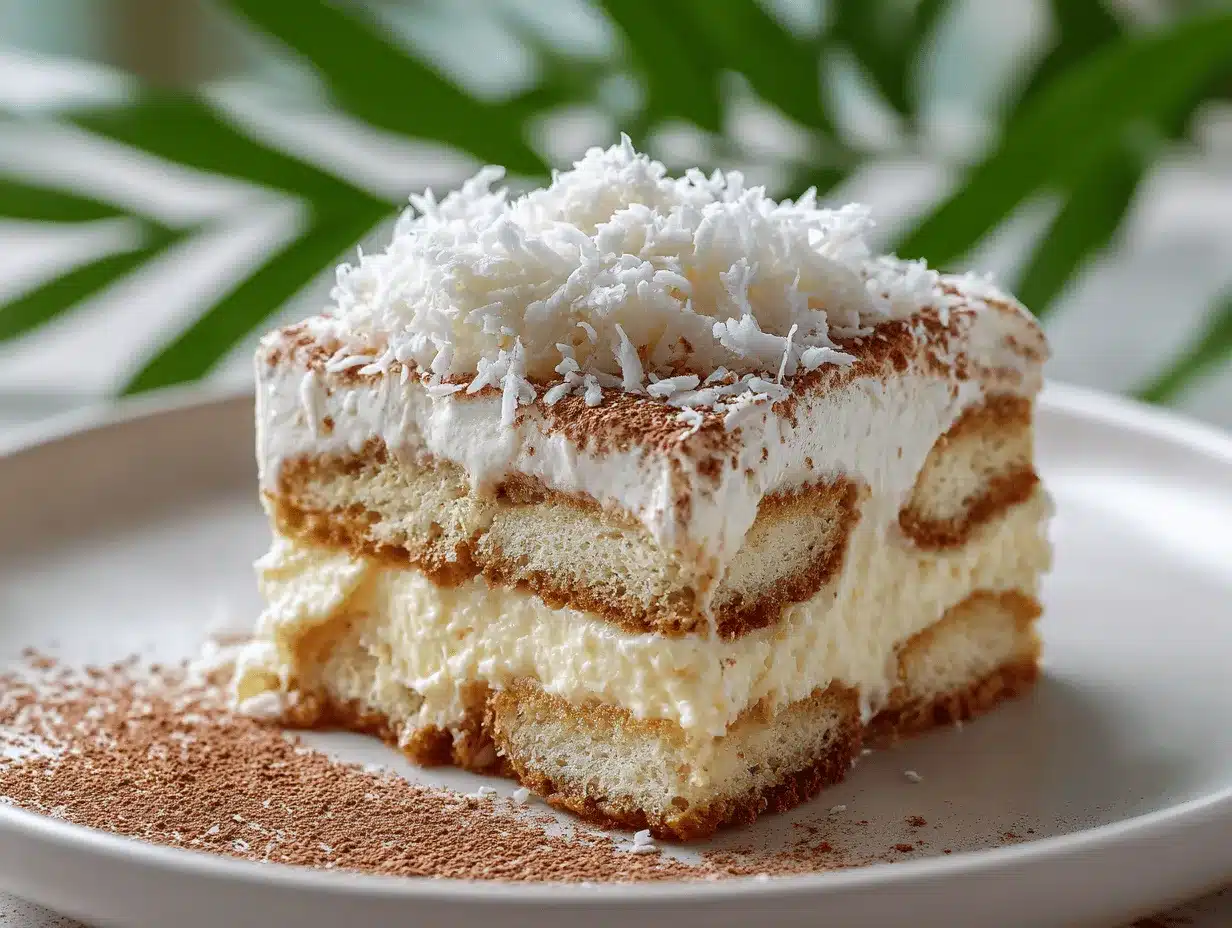 coconut rum tres leches tiramisu preparation steps