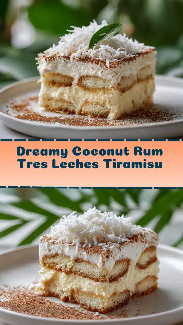 coconut rum tres leches tiramisu recipe