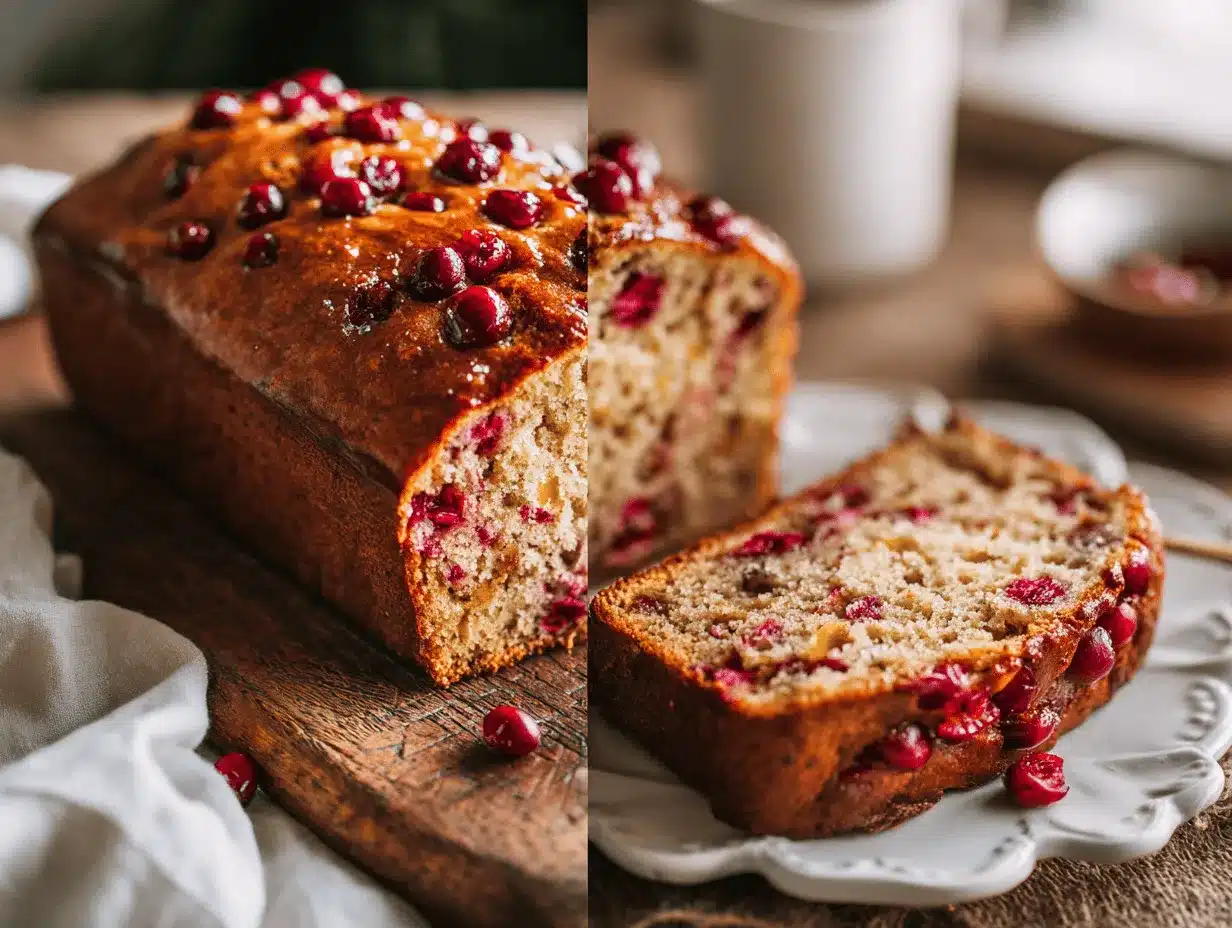 cranberry orange banana bread preparation steps
