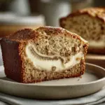 cream cheese filled banana bread - featured image