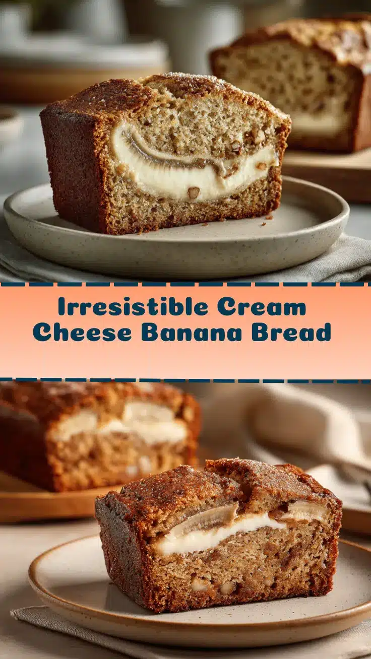 cream cheese filled banana bread recipe