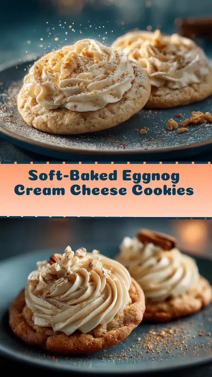 Eggnog Cream Cheese Cookies recipe