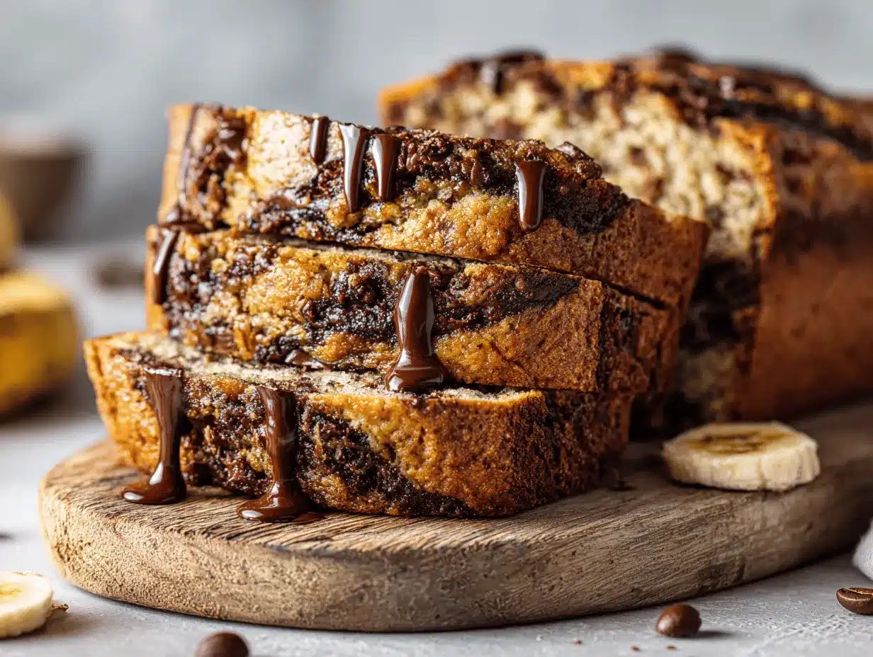 espresso chocolate banana bread preparation steps