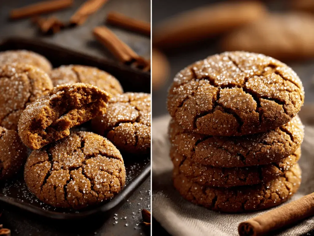 gingerbread molasses cookies - featured image