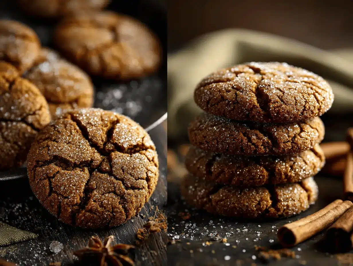 gingerbread molasses cookies preparation steps