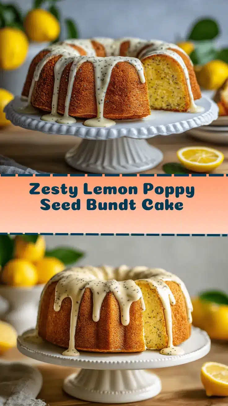 glazed lemon poppy seed bundt cake recipe