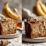 honey oat banana bread - featured image