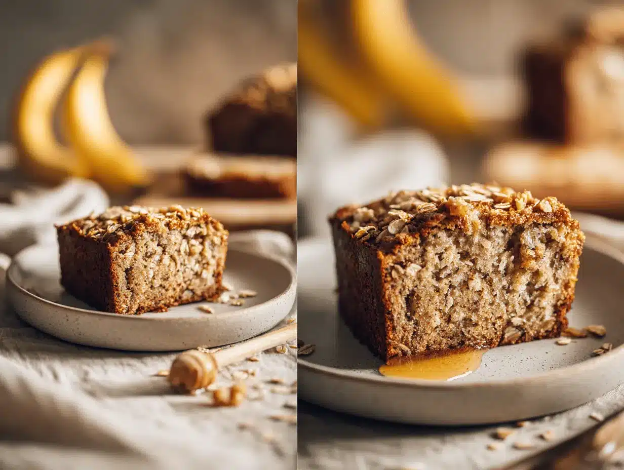 honey oat banana bread preparation steps