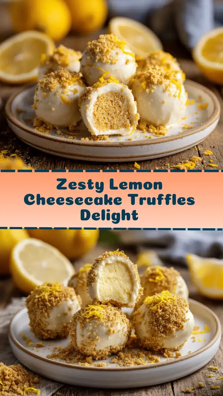 lemon cheesecake truffles recipe