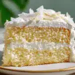lemon coconut cloud cake - featured image