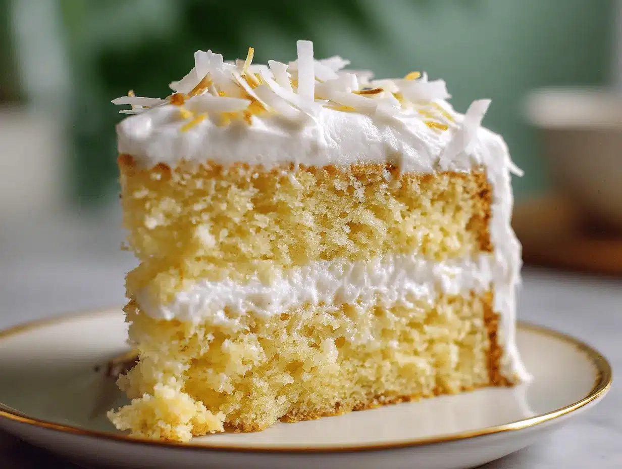 lemon coconut cloud cake preparation steps