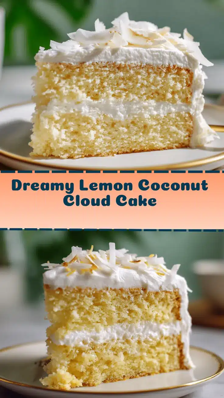 lemon coconut cloud cake recipe