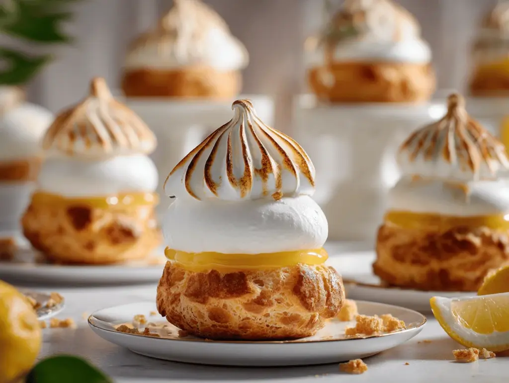 Lemon Meringue Cream Puff Cupcakes - featured image