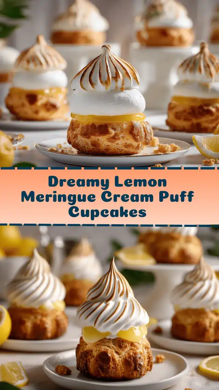Lemon Meringue Cream Puff Cupcakes recipe