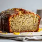 lemon poppy seed banana bread - featured image