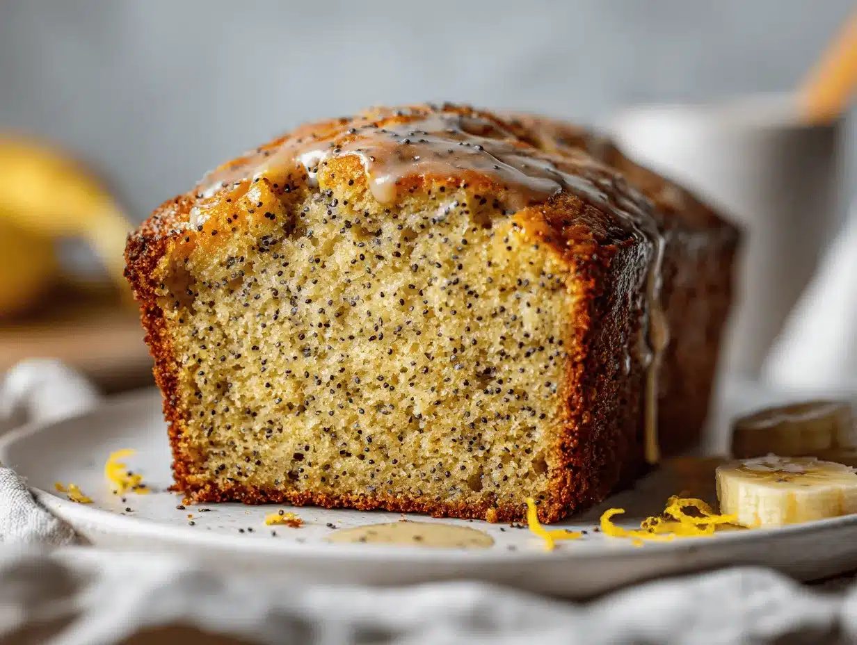 lemon poppy seed banana bread preparation steps