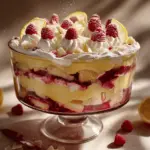 lemon raspberry trifle - featured image