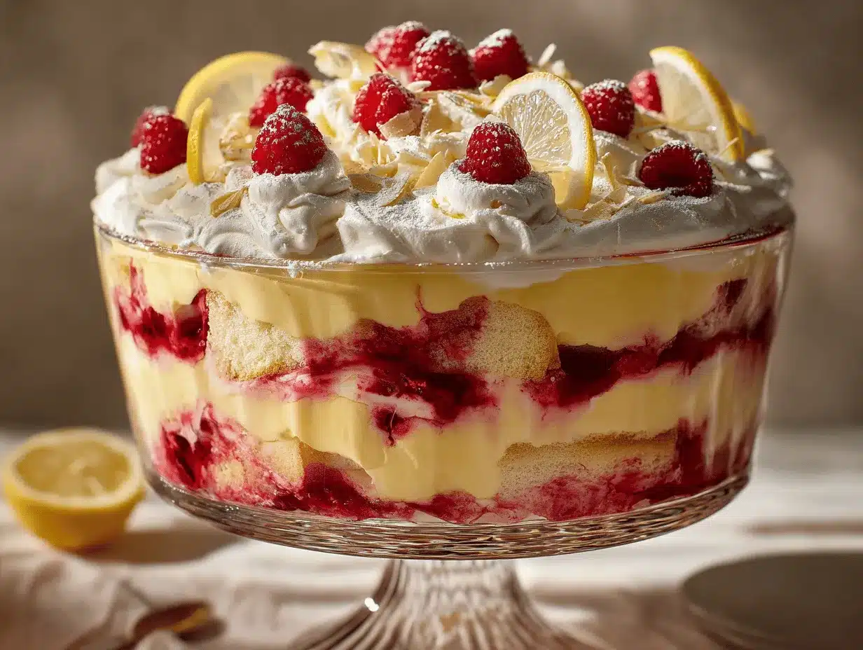 lemon raspberry trifle preparation steps