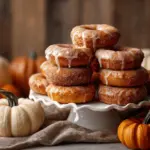 maple glazed baked pumpkin donuts - featured image
