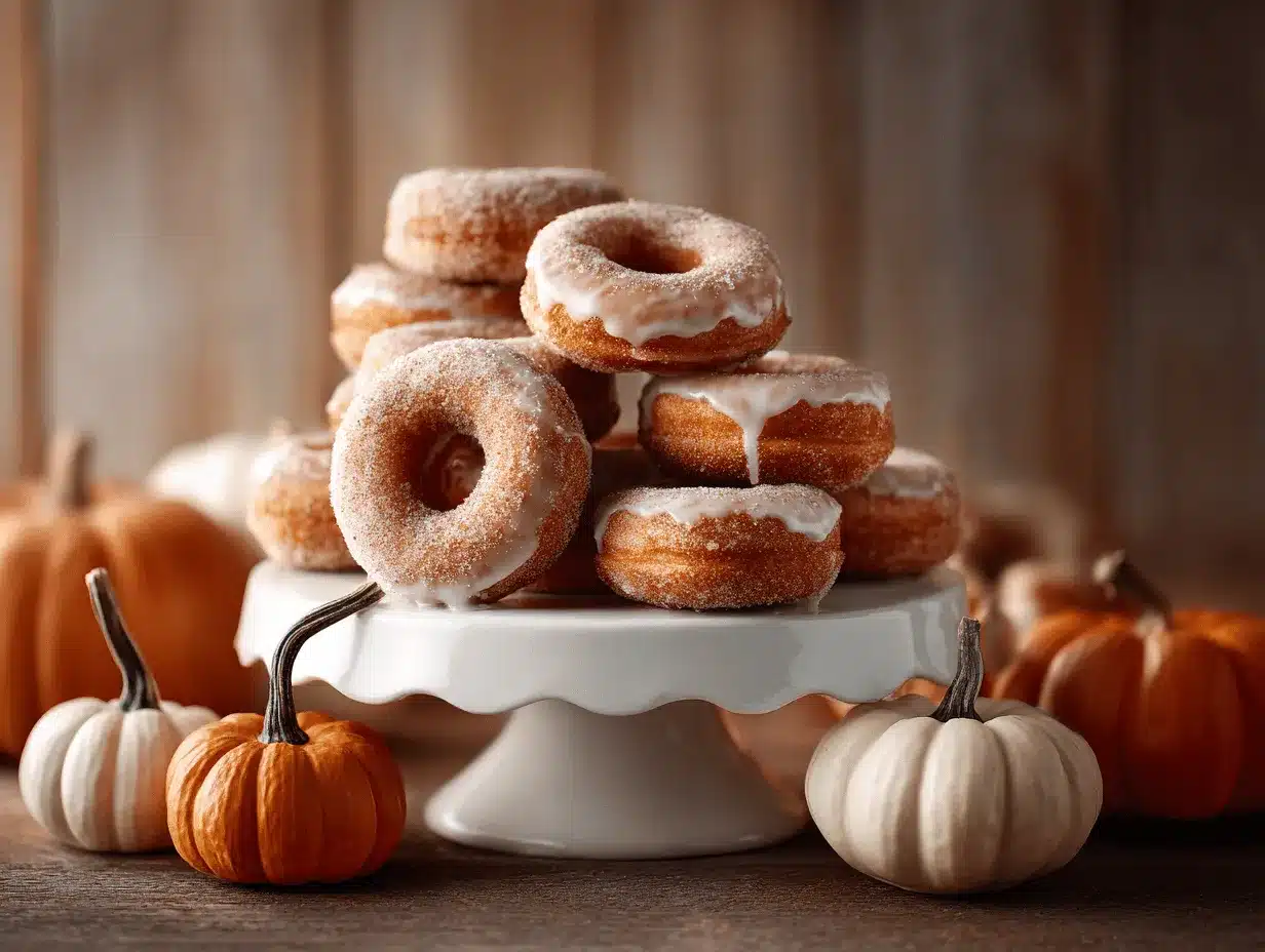 maple glazed baked pumpkin donuts preparation steps