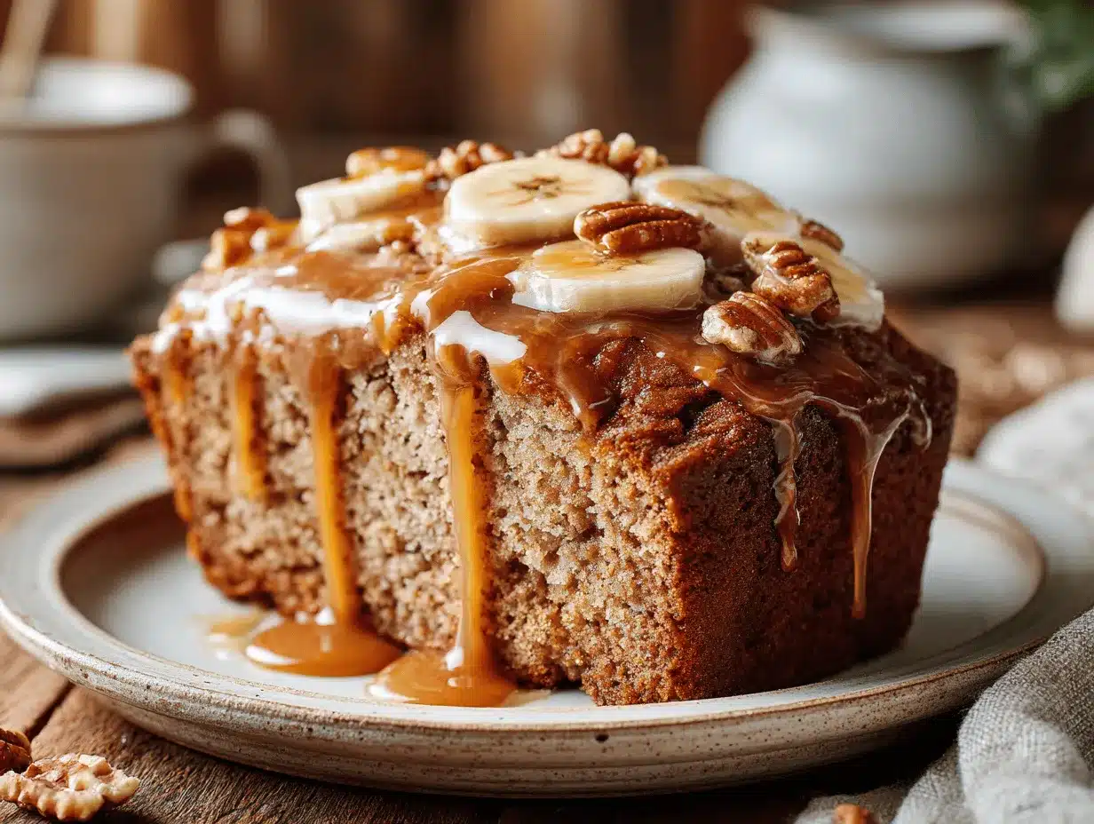 maple glazed banana bread preparation steps
