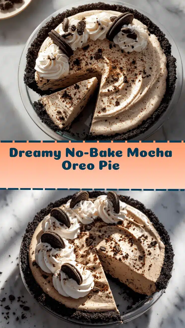 mocha Oreo ice cream pie recipe