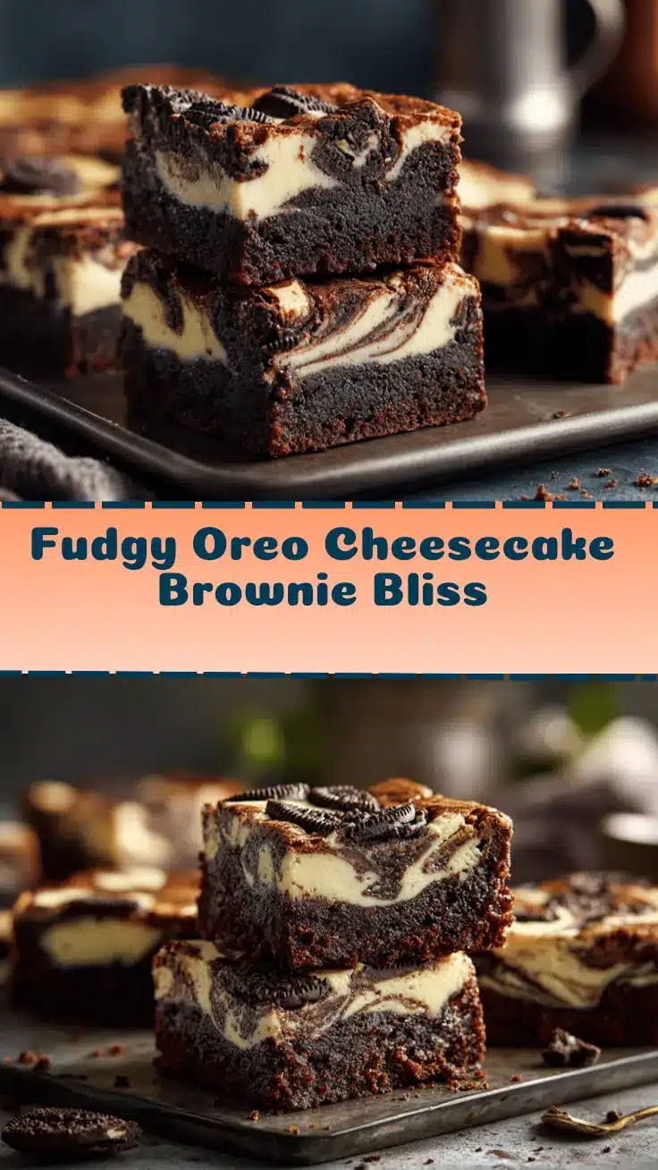 Oreo cheesecake brownies recipe