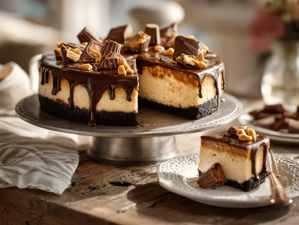 Peanut Butter Cup Millionaire’s Cheesecake - featured image