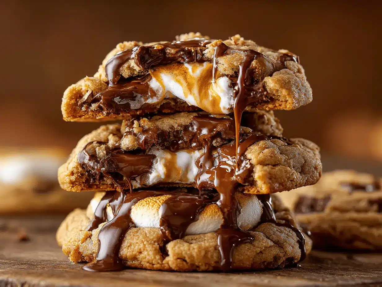 peanut butter cup s’mores cookies preparation steps