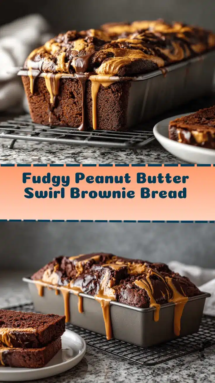 peanut butter swirl brownie bread recipe