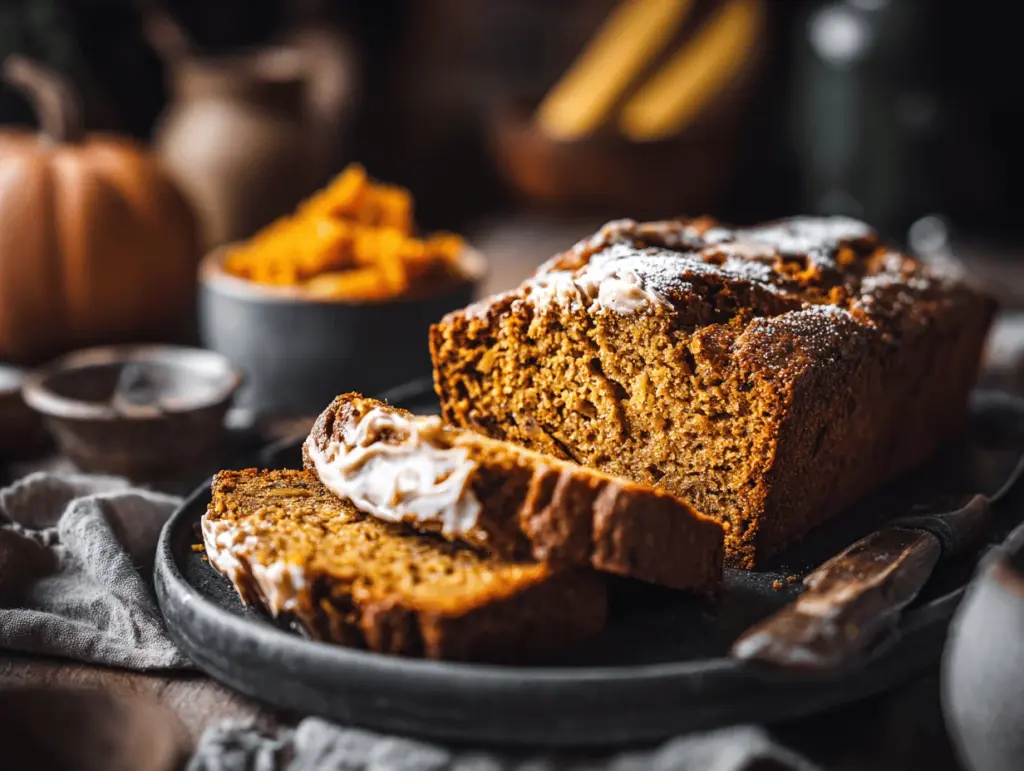 pumpkin banana bread - featured image