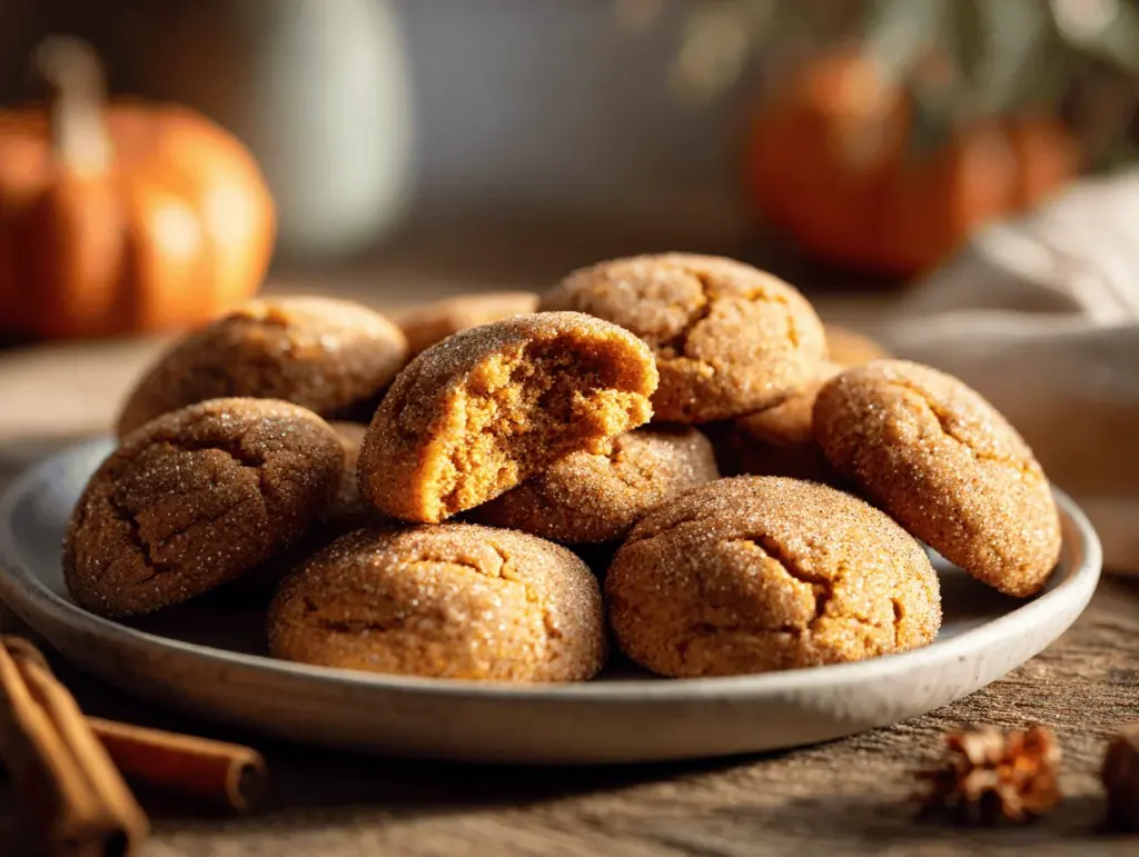 pumpkin spice snickerdoodles - featured image