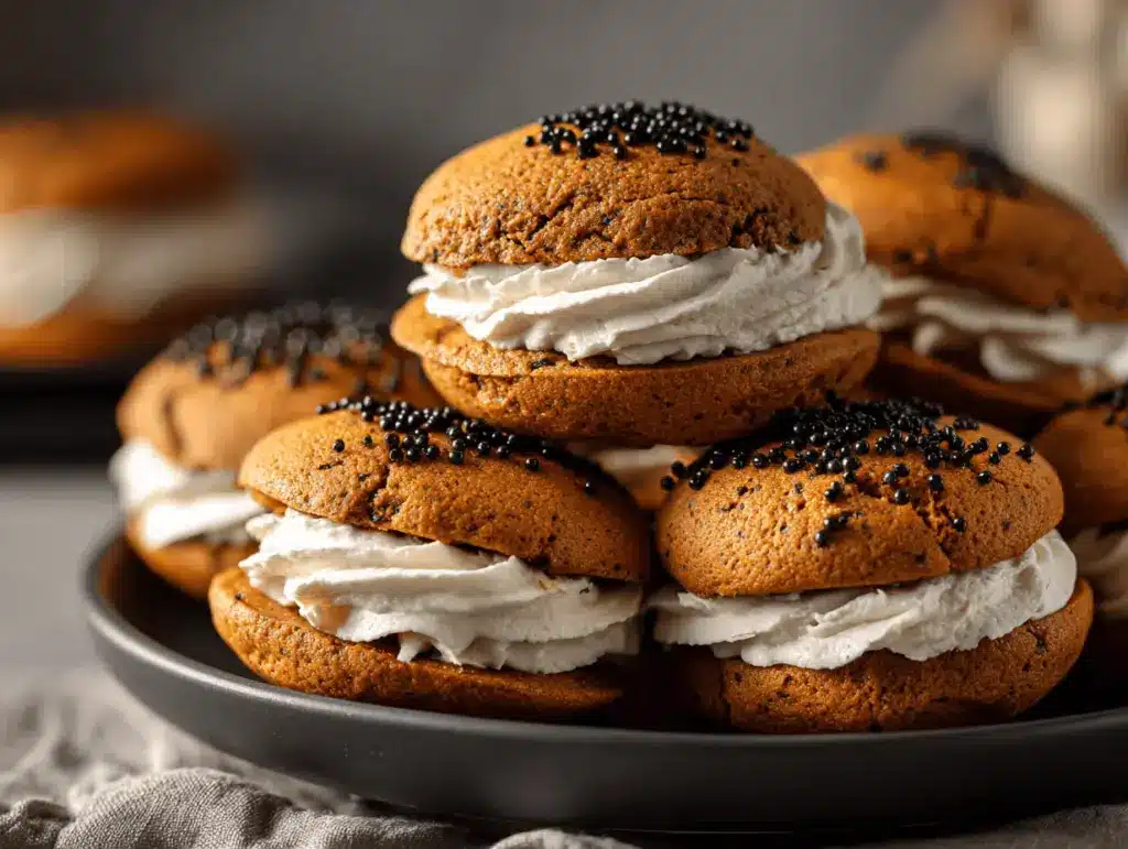 pumpkin spice whoopie pies - featured image