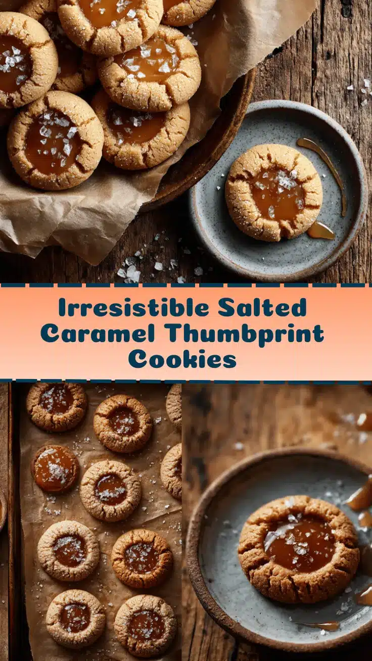 salted caramel thumbprint cookies recipe
