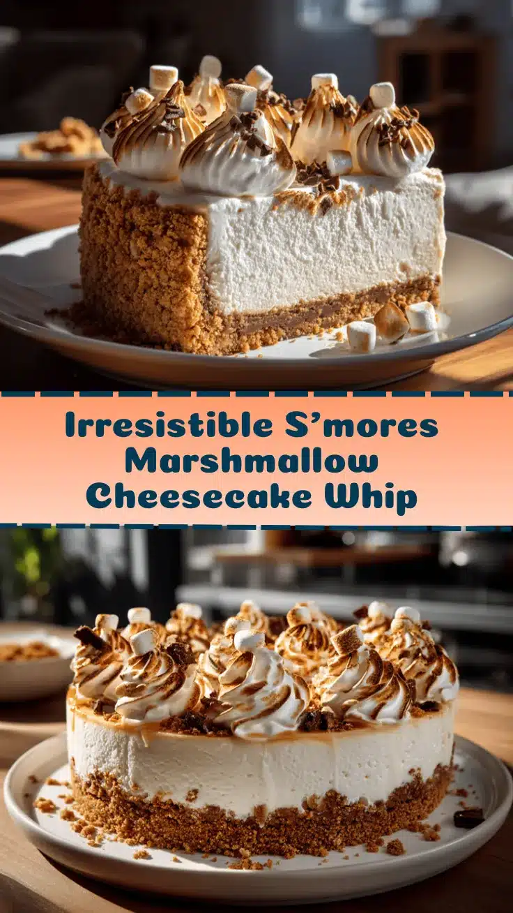 smores marshmallow whip cheesecake recipe
