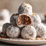 spiced rum ball cookies - featured image