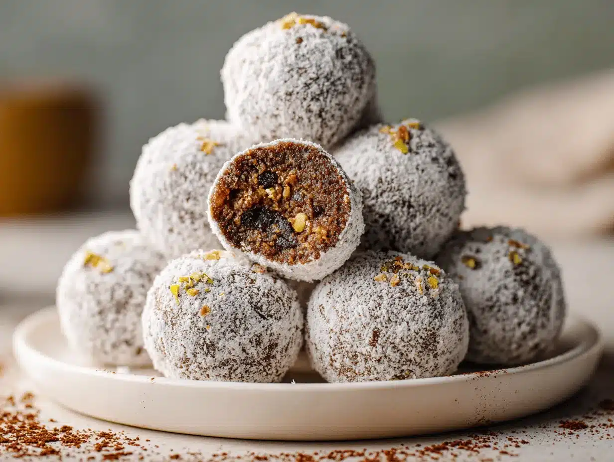spiced rum ball cookies preparation steps