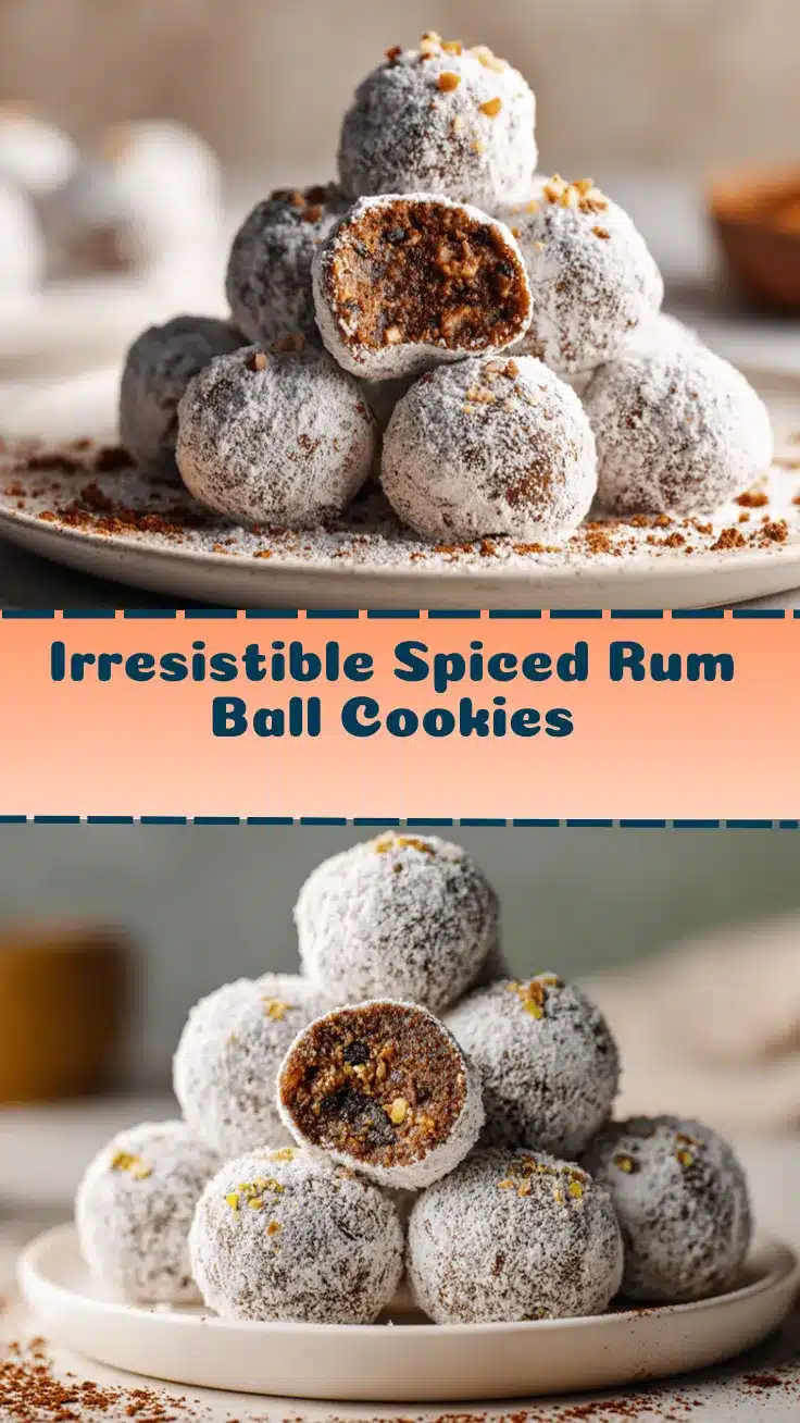spiced rum ball cookies recipe