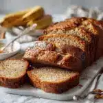 spiced rum banana bread - featured image